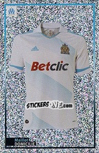 Sticker Maillot Domicilie - Olympique De Marseille 2011-2012 - Panini