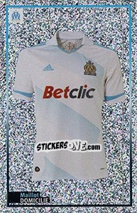 Cromo Maillot Domicilie - Olympique De Marseille 2011-2012 - Panini