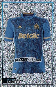 Figurina Maillot Extérieur - Olympique De Marseille 2011-2012 - Panini