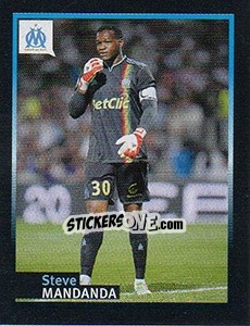 Cromo Steve Mandanda dans le match - Olympique De Marseille 2011-2012 - Panini