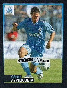 Figurina César Azpilicueta dans le match - Olympique De Marseille 2011-2012 - Panini