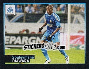 Cromo Souleymane Diawara dans le match - Olympique De Marseille 2011-2012 - Panini