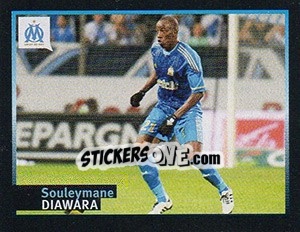 Figurina Souleymane Diawara dans le match - Olympique De Marseille 2011-2012 - Panini