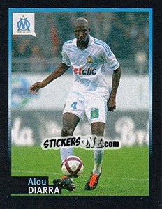 Sticker Alou Diarra - Olympique De Marseille 2011-2012 - Panini