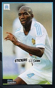 Sticker Alou Diarra - Olympique De Marseille 2011-2012 n. 65 - Panini