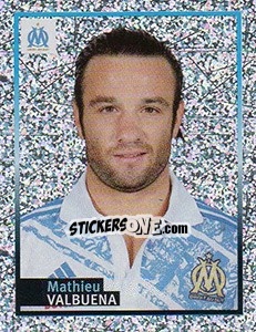 Sticker Mathieu Valbuena (portrait) - Olympique De Marseille 2011-2012 - Panini