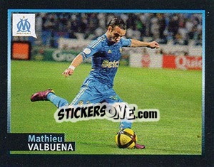 Sticker Mathieu Valbuena - Olympique De Marseille 2011-2012 - Panini