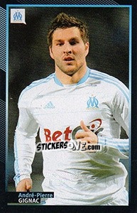 Sticker André-Pierre Gignac - Olympique De Marseille 2011-2012 - Panini