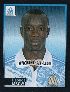 Cromo Daouda Mbow - Olympique De Marseille 2011-2012 - Panini