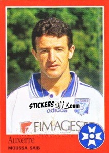 Sticker Moussa Saib - FOOT 1996-1997 n. 10 - Panini