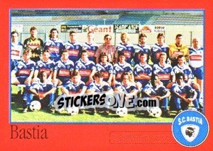 Sticker Équipe de Bastia - FOOT 1996-1997 - Panini