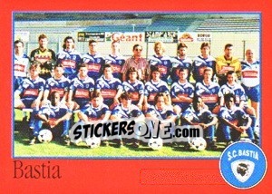 Figurina Équipe de Bastia - FOOT 1996-1997 - Panini