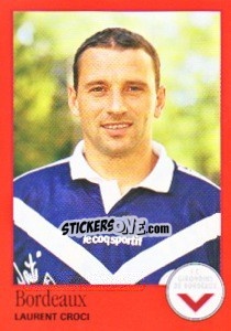 Sticker Laurent Croci - FOOT 1996-1997 - Panini