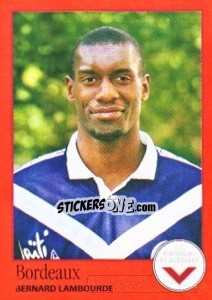 Sticker Bernard Lambourde - FOOT 1996-1997 - Panini