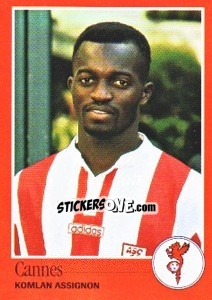 Sticker Komlan Assignon - FOOT 1996-1997 n. 72 - Panini