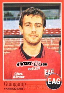 Sticker Yannick Baret - FOOT 1996-1997 n. 88 - Panini