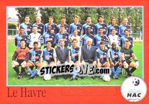 Figurina Équipe du Havre - FOOT 1996-1997 - Panini