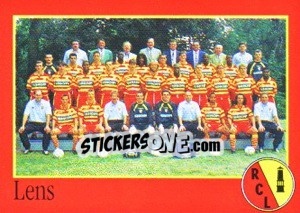 Sticker Équipe de Lens - FOOT 1996-1997 n. 107 - Panini