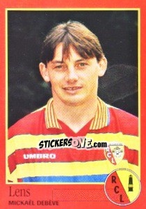 Sticker Mickaël Debève - FOOT 1996-1997 n. 114 - Panini