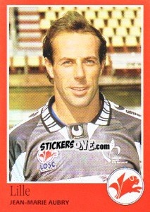 Sticker Jean-Marie Aubry - FOOT 1996-1997 - Panini