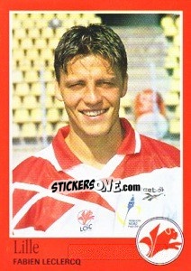 Figurina Fabien Leclercq - FOOT 1996-1997 - Panini