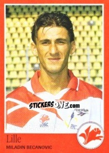 Cromo Miladin Becanovic - FOOT 1996-1997 - Panini