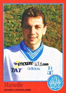 Sticker Xavier Gravelaine - FOOT 1996-1997 n. 163 - Panini