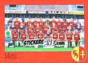 Sticker Équipe de Metz - FOOT 1996-1997 n. 167 - Panini