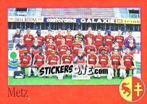 Sticker Équipe de Metz - FOOT 1996-1997 - Panini