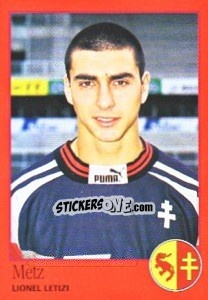 Cromo Lionel Letizi - FOOT 1996-1997 n. 168 - Panini