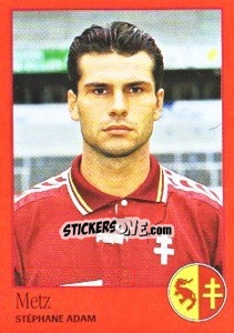 Sticker Stéphane Adam - FOOT 1996-1997 n. 179 - Panini