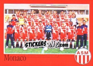 Sticker Équipe de Monaco - FOOT 1996-1997 n. 182 - Panini