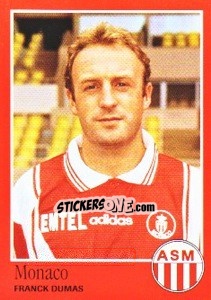 Sticker Franck Dumas - FOOT 1996-1997 n. 185 - Panini
