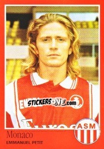 Sticker Emmanuel Petit - FOOT 1996-1997 n. 186 - Panini