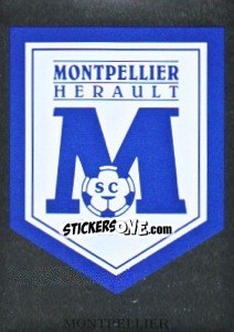 Sticker Écusson de Montpellier - FOOT 1996-1997 n. 196 - Panini