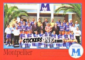 Sticker Équipe de Montpellier - FOOT 1996-1997 - Panini
