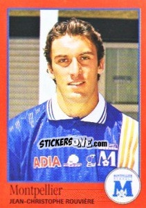 Sticker Jean-Christophe Rouvière - FOOT 1996-1997 n. 206 - Panini