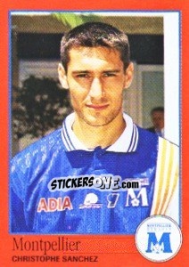 Sticker Christophe Sanchez - FOOT 1996-1997 - Panini