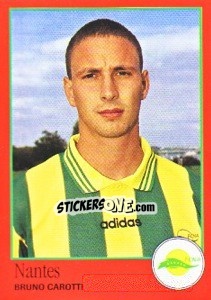 Figurina Bruno Carotti - FOOT 1996-1997 - Panini