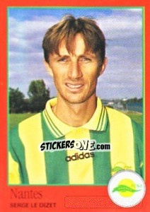 Figurina Serge Le Dizet - FOOT 1996-1997 - Panini