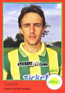 Sticker Christophe Pignol - FOOT 1996-1997 n. 233 - Panini