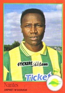 Figurina Japhet N'Doram - FOOT 1996-1997 - Panini