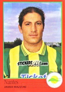 Sticker Javier Mazzoni - FOOT 1996-1997 - Panini