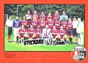 Sticker Équipe de Nice - FOOT 1996-1997 - Panini