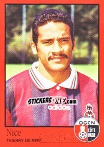 Sticker Thierry De Neef - FOOT 1996-1997 - Panini