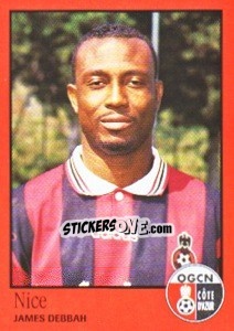 Sticker James Debbah - FOOT 1996-1997 n. 253 - Panini