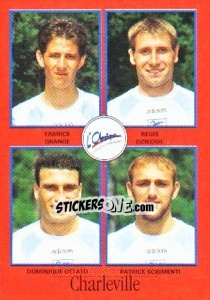 Cromo Fabrice Grange / Régis Dzieciol / Dominique Ottato / Patrice Scrimenti - FOOT 1996-1997 n. 310 - Panini