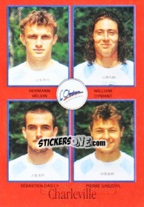 Figurina Hermann Hélion / William Dymant / Sébastien Dailly / Pierre Gabzdyl - FOOT 1996-1997 n. 312 - Panini