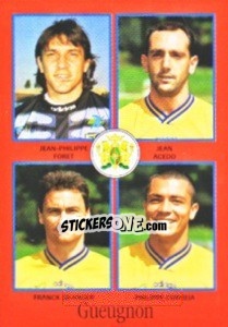 Sticker Jean-Philippe Foret / Jean Acedo / Franck Granger / Philippe Correia - FOOT 1996-1997 n. 322 - Panini