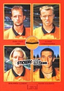 Sticker Jean-Louis Lima / Olivier Vandevoorde / Benjamin Clément / Pierre Ducrocq - FOOT 1996-1997 - Panini
